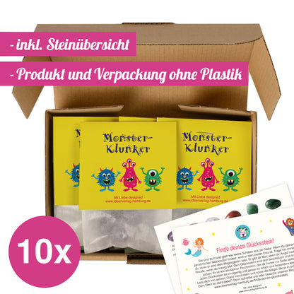 10x "Monster" Glückssteine