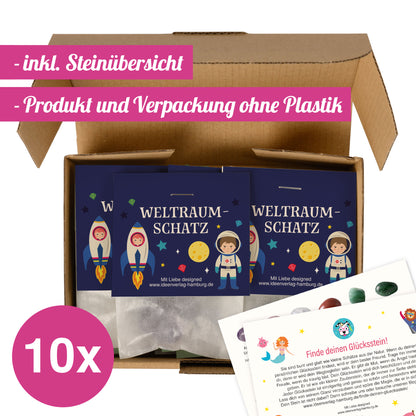 10x "Weltraum" Glückssteine