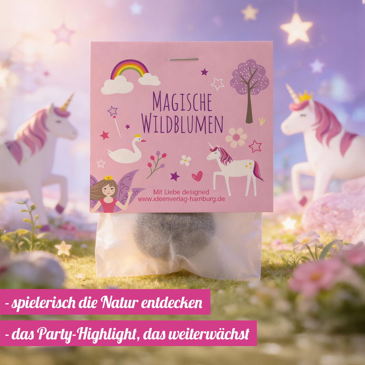 10x "Einhorn / Märchen" Samenbomben