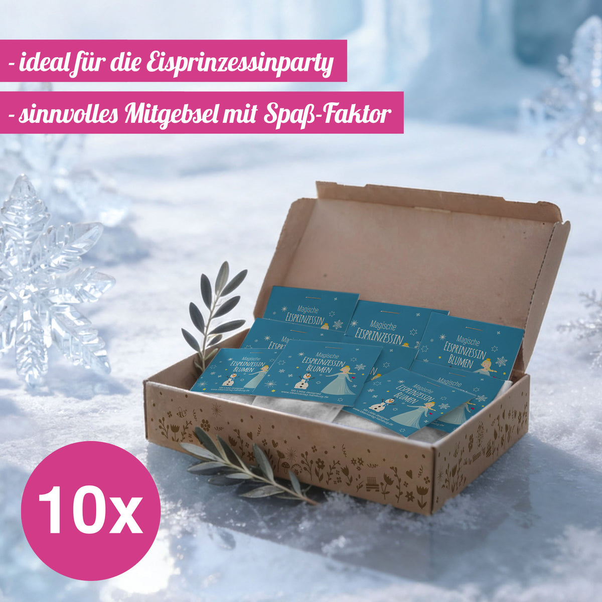 10x "Eisprinzessin" Winter-Samenbomben