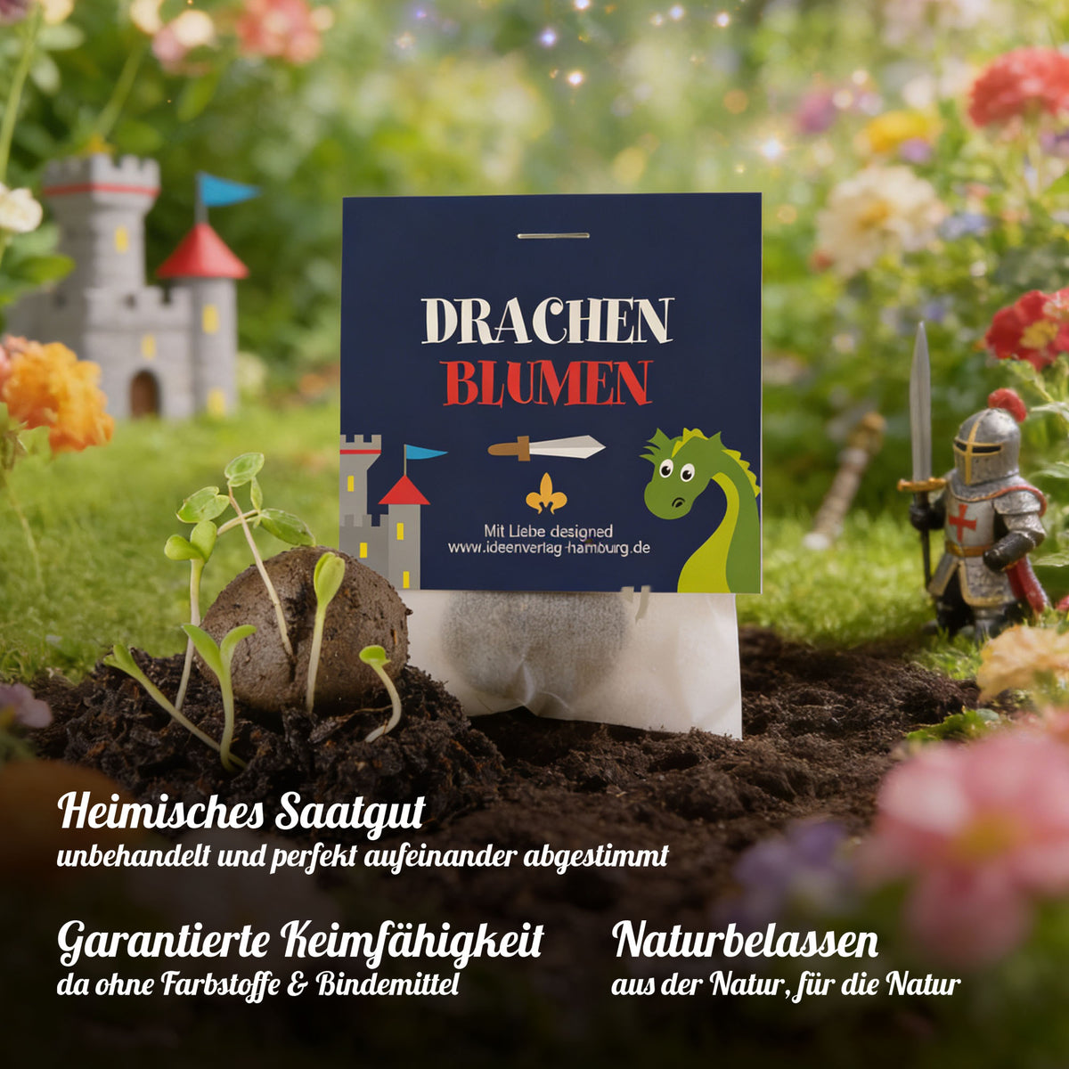 1x "Drachen / Ritter" Samenbombe