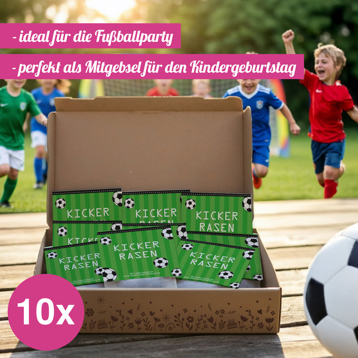 10x "Fußball" Samenbomben