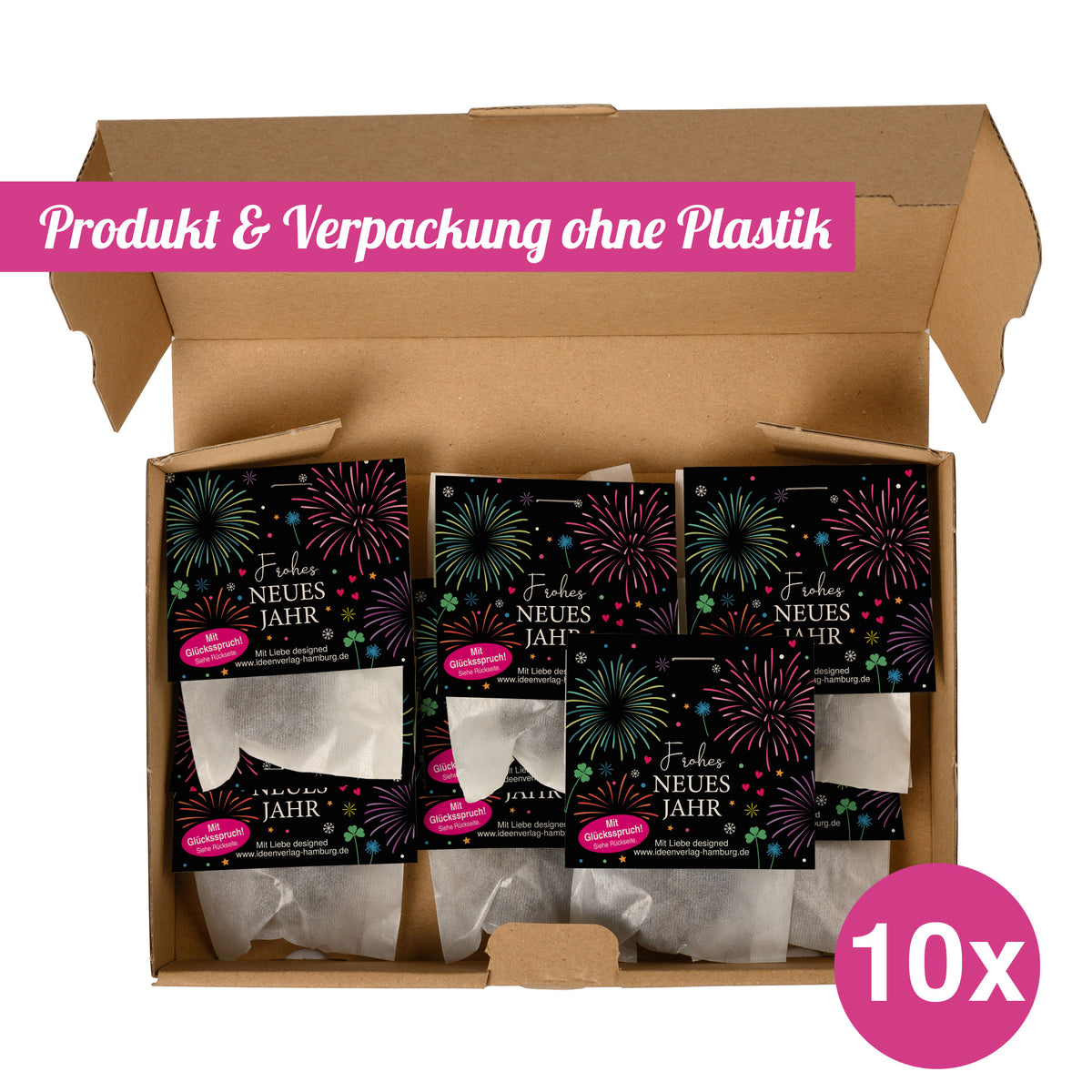 10x "Silvester" Klee-Samenbomben