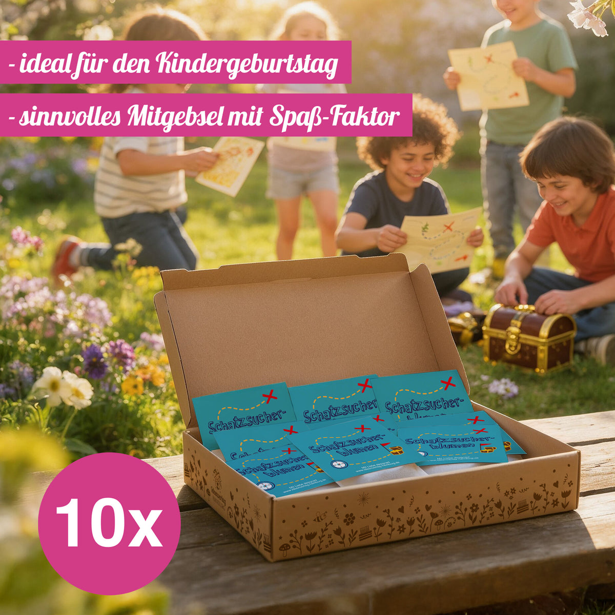 10x "Schatzsucher" Samenbomben