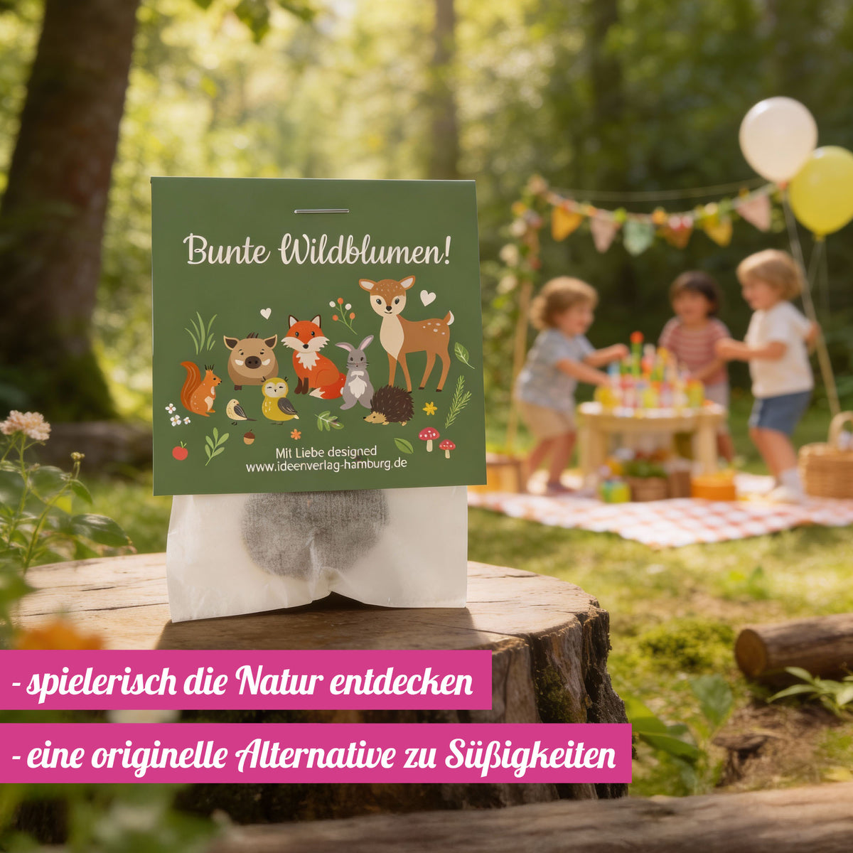 10x "Waldtiere" Samenbomben
