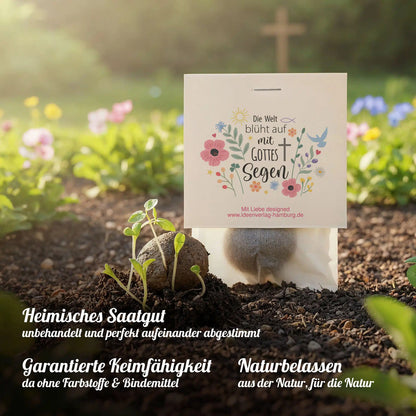 Blühsegen Samenbomben als nachhaltiges Geschenk zur Taufe