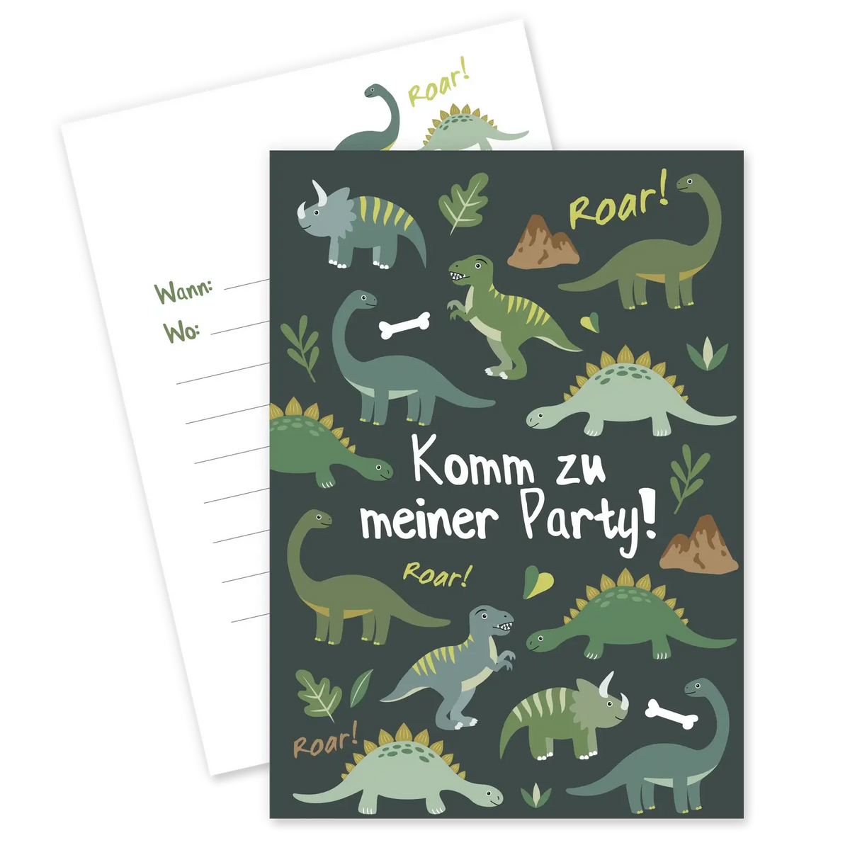 Dino_Einladungskarten_Vorder-Rueckseite_Ideenverlag-Hamburg