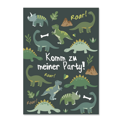 Dino_Einladungskarten_Vorderseite_Ideenverlag-Hamburg