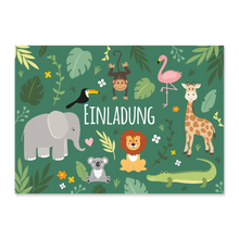 Dschungel_Einladungskarten_Vorderseite_Ideenverlag-Hamburg