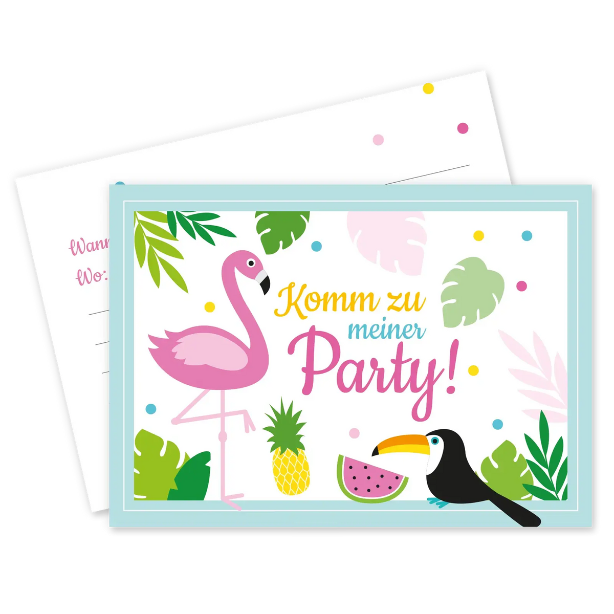 Flamingo_Einladungskarten_Vorder-Rueckseite_Ideenverlag-Hamburg