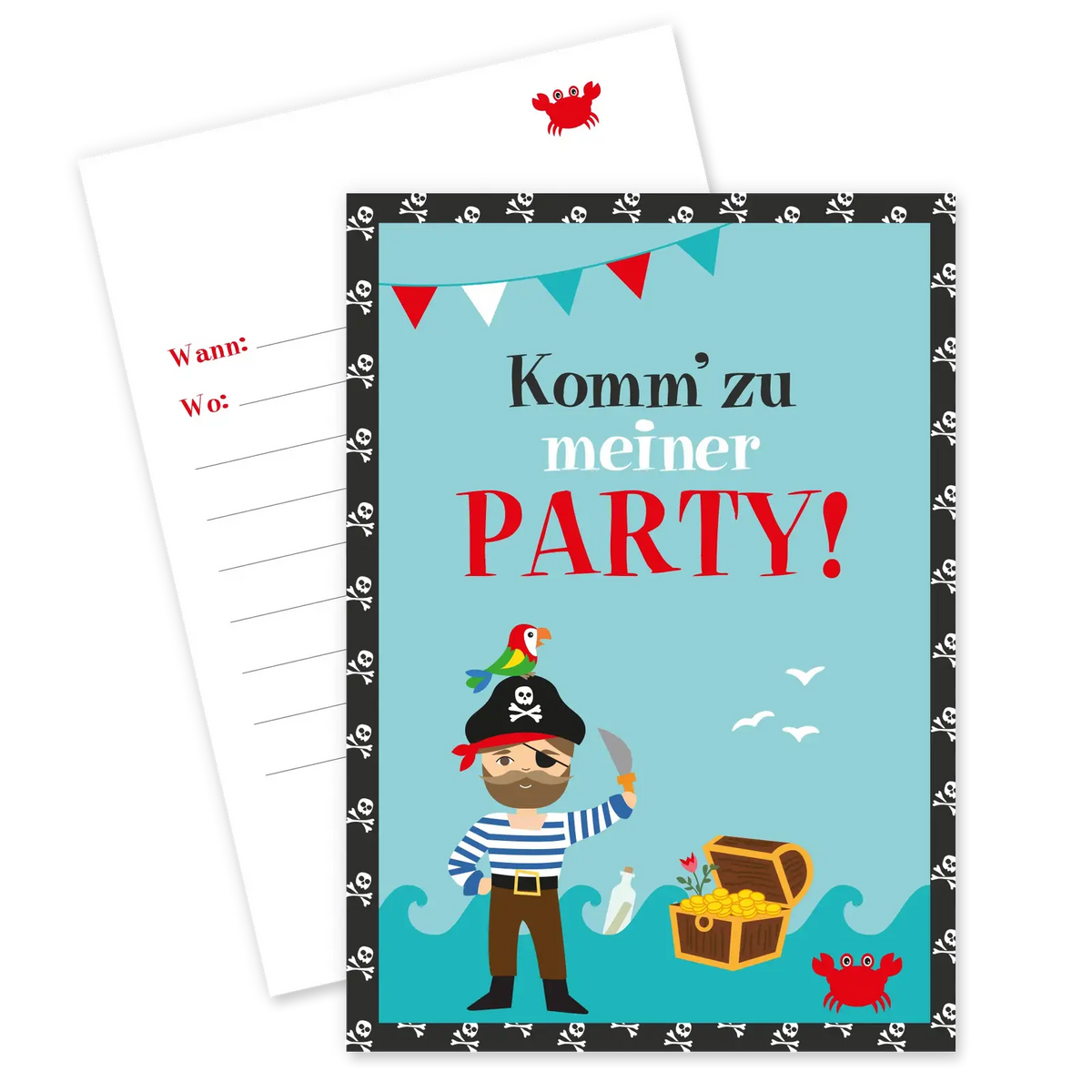 Pirat_Einladungskarten_Vorder-Rueckseite_Ideenverlag-Hamburg