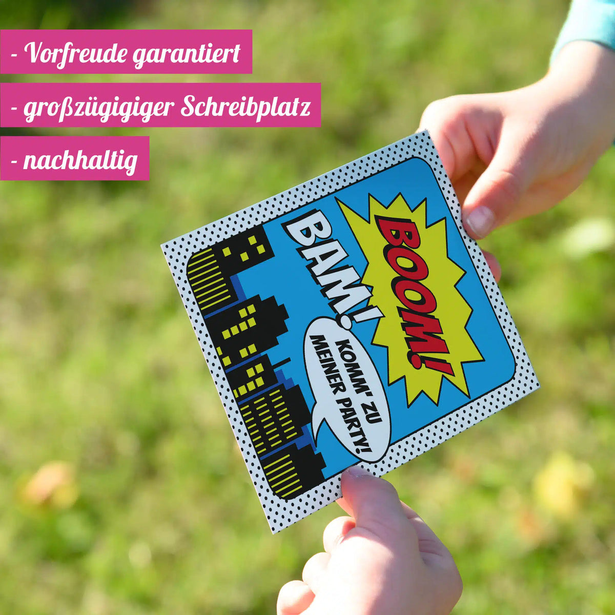 Superheld_Einladungskarten_USP_Ideenverlag-Hamburg