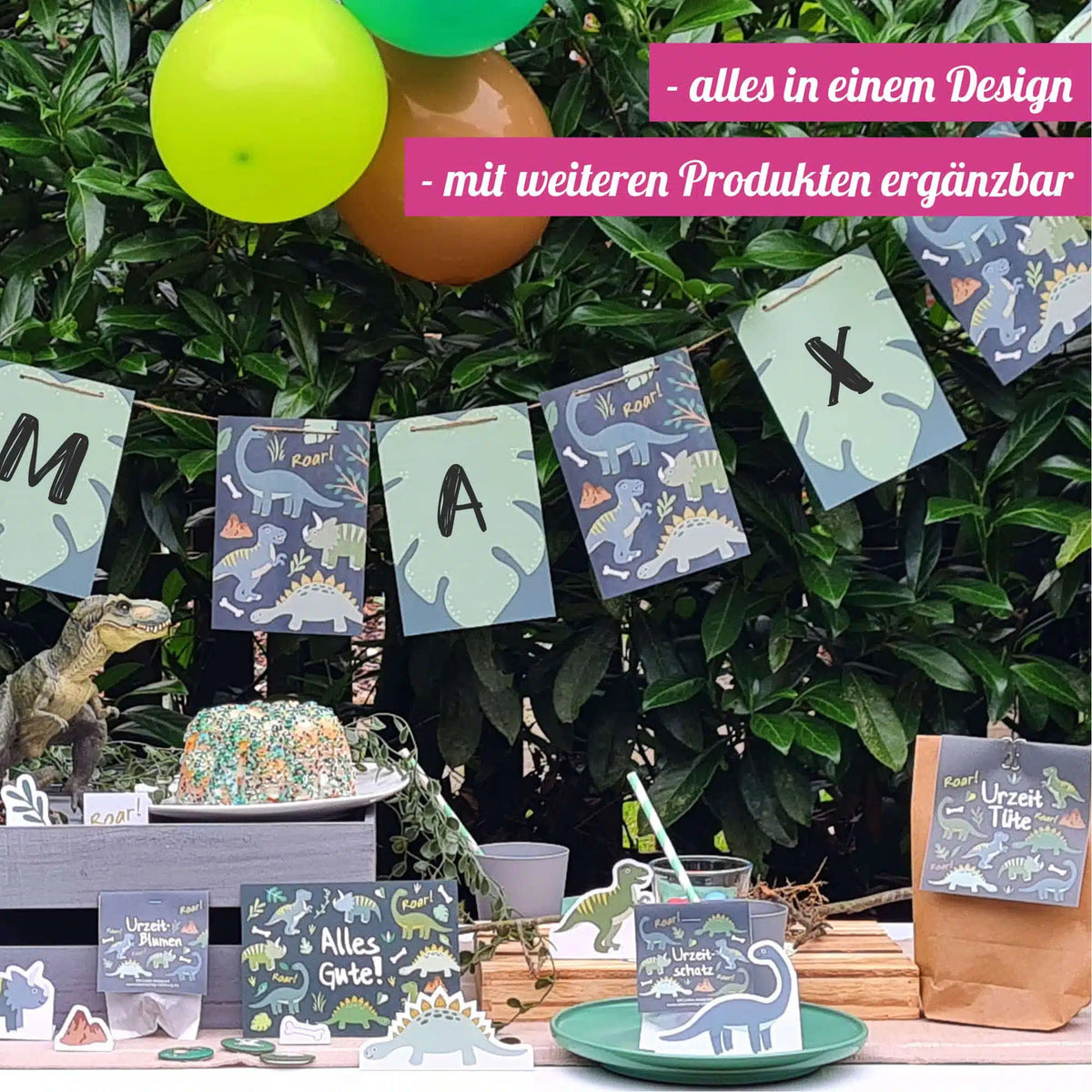 Dinosaurier_Deko-Box_Inhalt_Tisch_Ideenverlag-hamburg