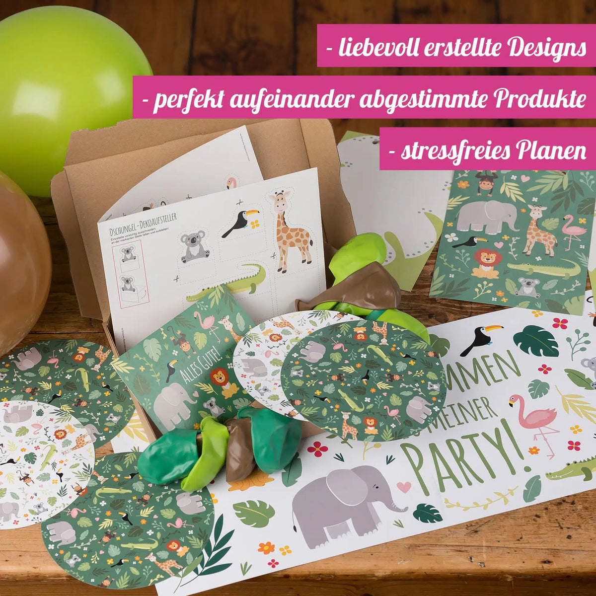 Dschungel_Zoo_Deko-Box_Inhalt_Tisch_Ideenverlag-Hamburg
