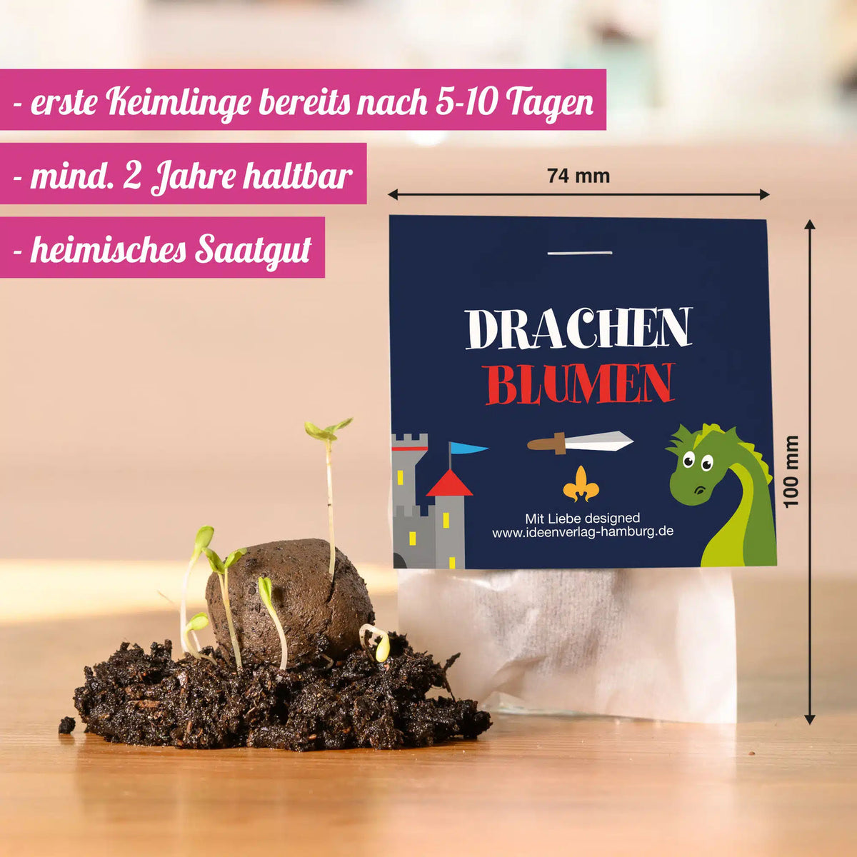 Drache-Ritter_Samenbombe_Keimling-Mood-USP_Ideenverlag-Hamburg