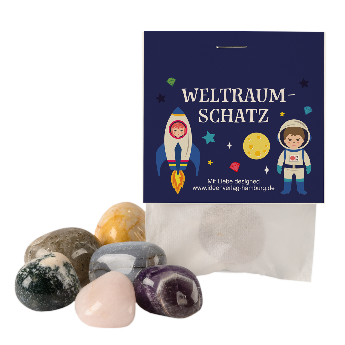 10x "Weltraum" Glückssteine