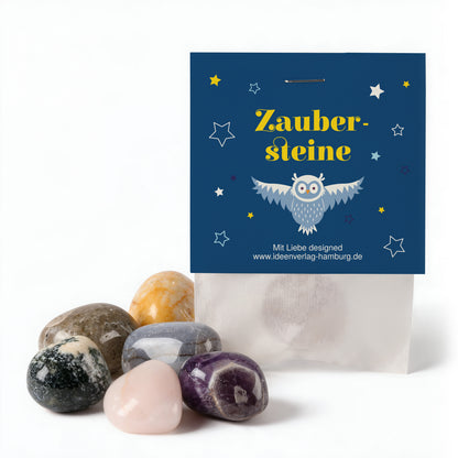 1x "Zaubereulen" Glücksstein