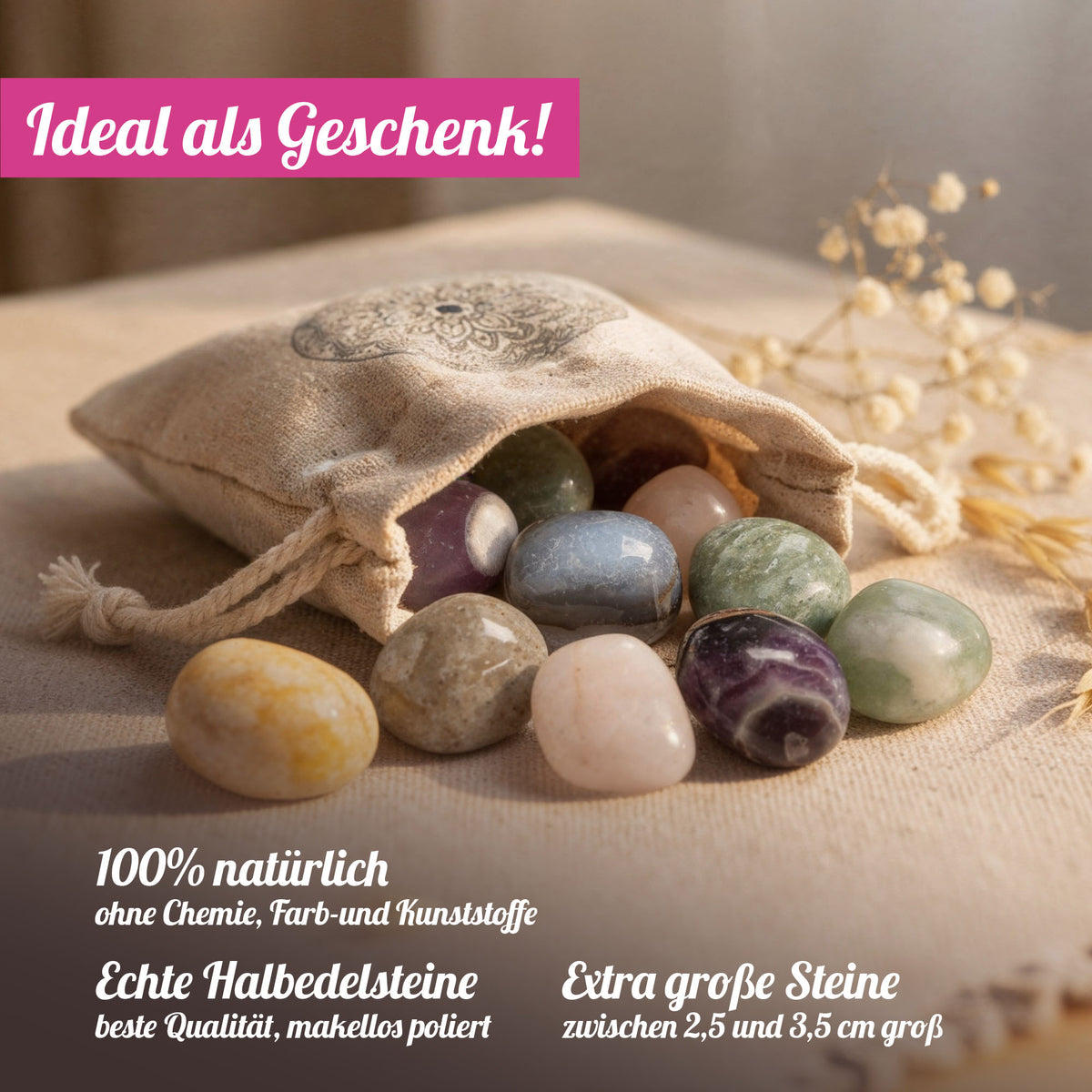 Edelstein-Set "Lebensglück"