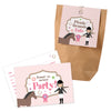 12x "Pferde" Einladungskarten + Partytüten - Set