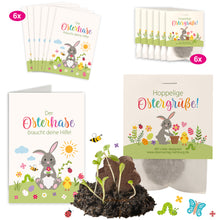 6x "Hoppelige Ostergrüße" + Geschenkkarten