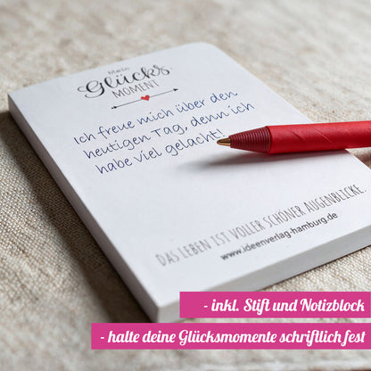 "Glück" Gedankenglas