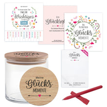 "Glück" Gedankenglas
