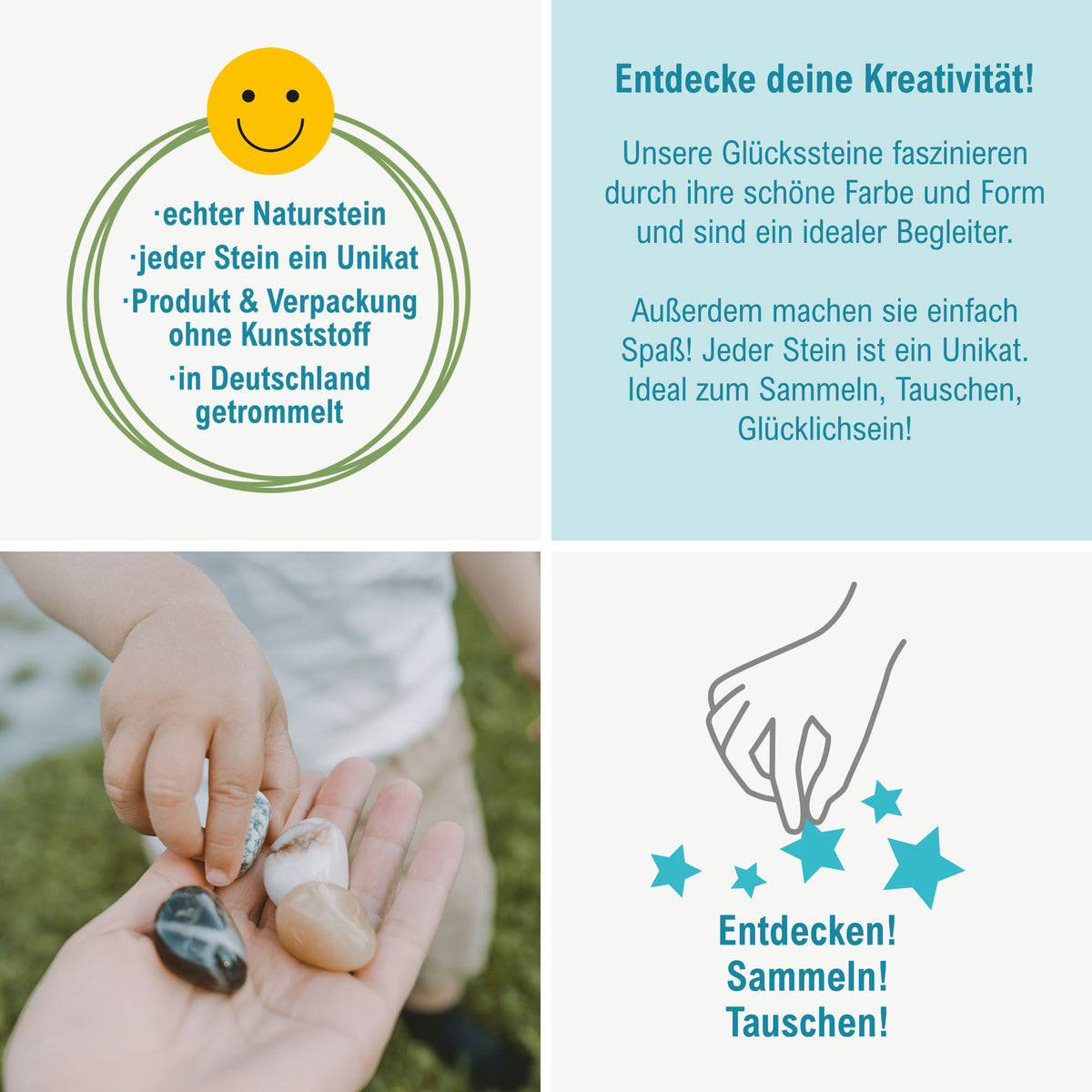 1x "Mutstein" Glücksstein