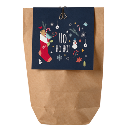 12x "Ho Ho Ho" Geschenktüten - Set