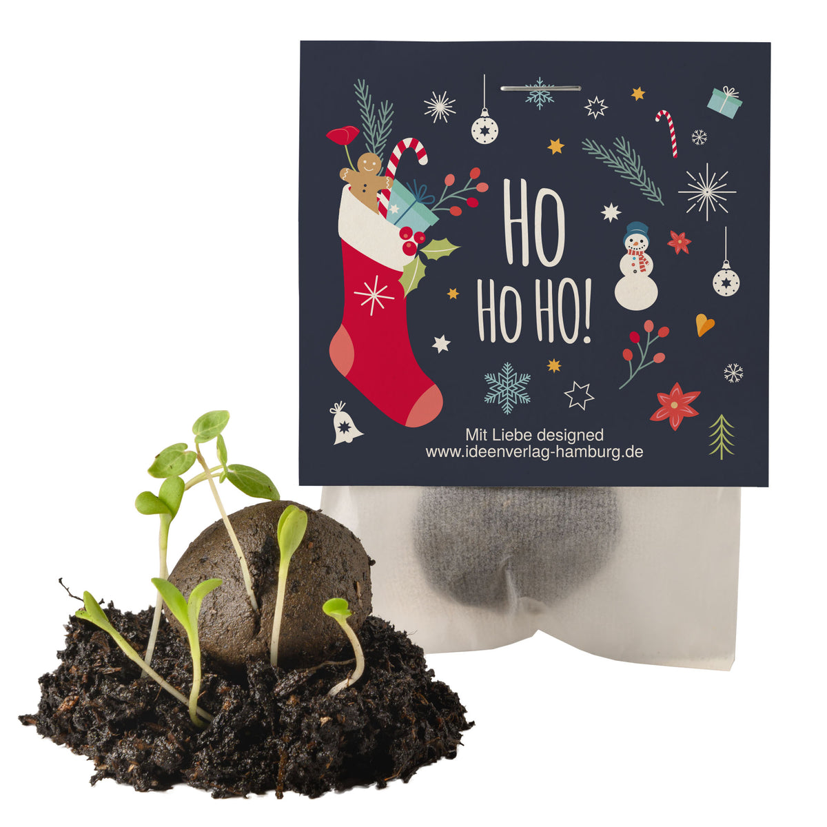 1x "Ho Ho Ho" Winter-Samenbombe