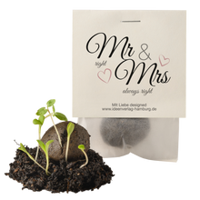 10x "Mr & Mrs" Samenbomben