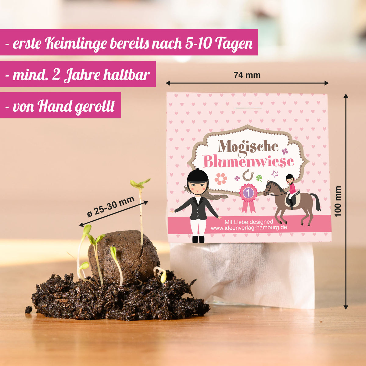 10x "Pferde" Samenbomben