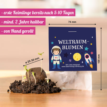10x "Weltraum" Samenbomben