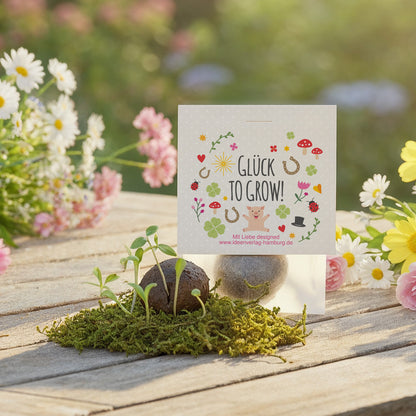 10x "Glück to grow" Samenbomben