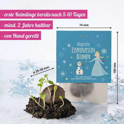 10x "Eisprinzessin" Winter-Samenbomben