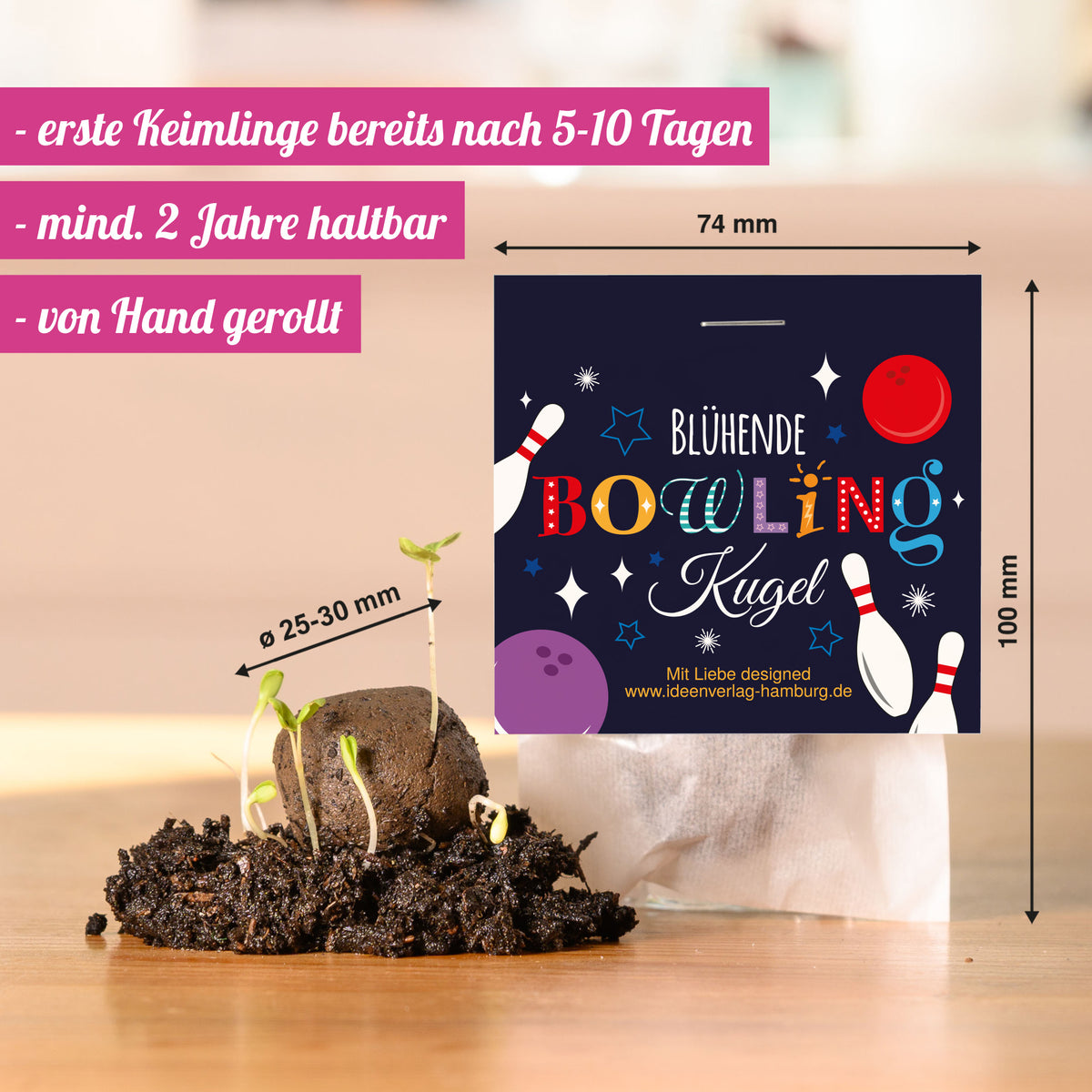10x "Bowling" Samenbomben