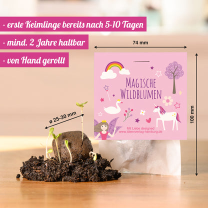 10x "Einhorn / Märchen" Samenbomben