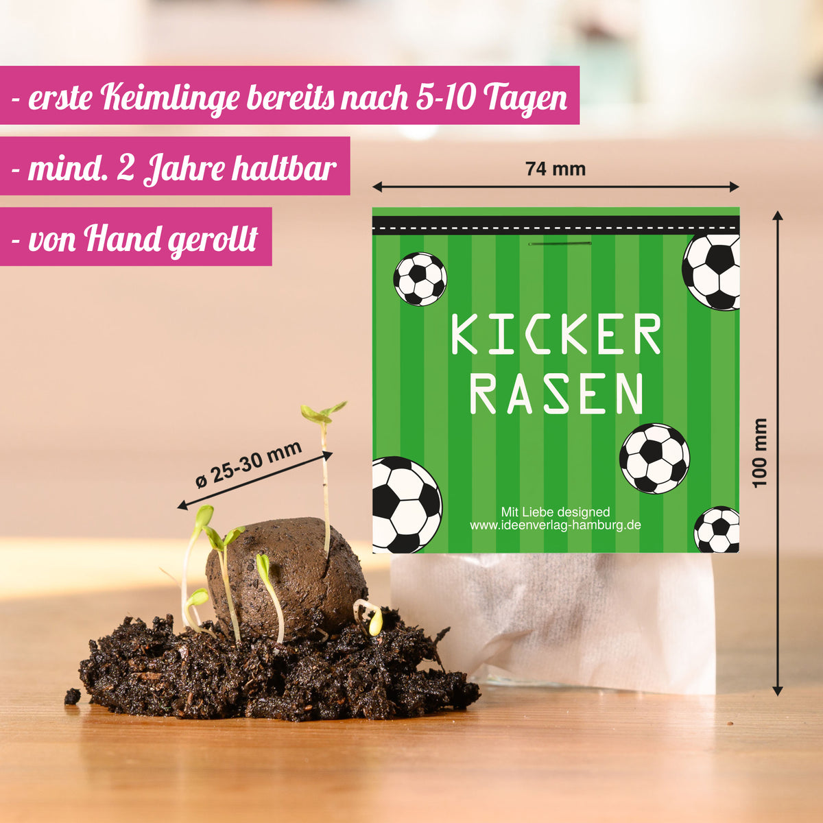 10x "Fußball" Samenbomben