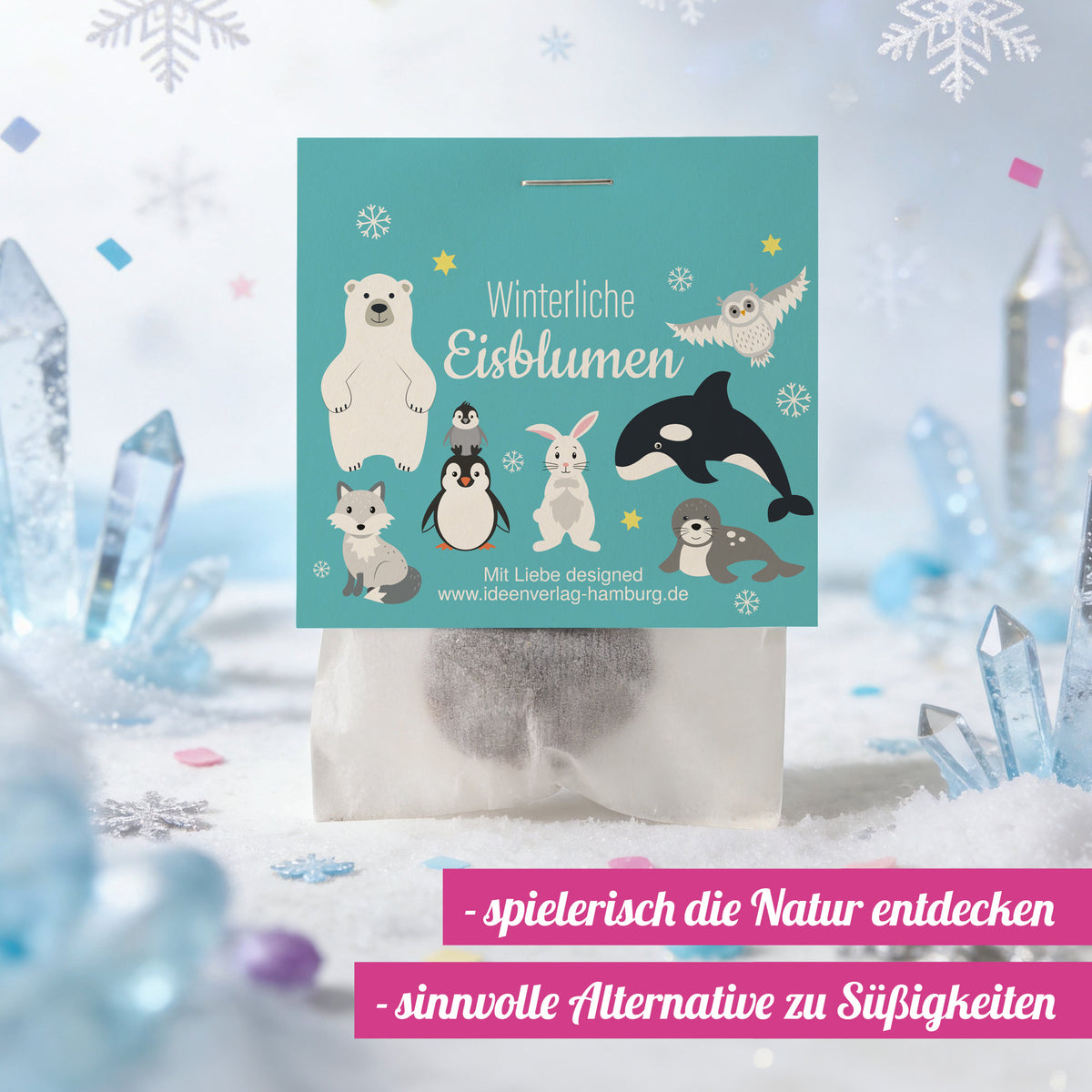 10 "Polartiere" Winter-Samenbomben
