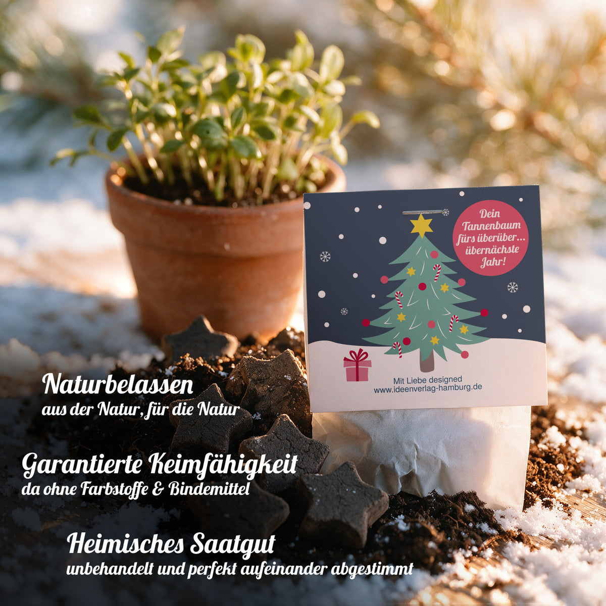 1x "Tannenbaum" Winter-Samenbombe