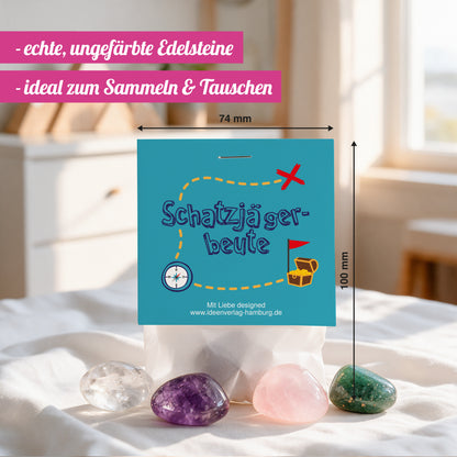 10x "Schatzsucher" Glückssteine