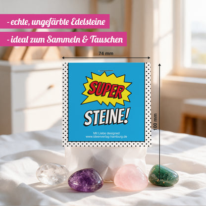 10x "Superhelden" Glückssteine