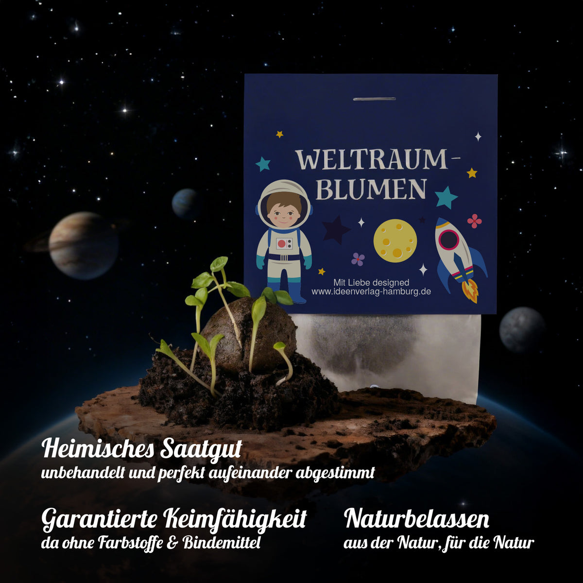 10x "Weltraum" Samenbomben