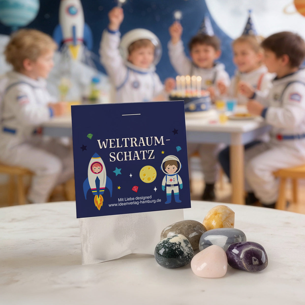 10x "Weltraum" Glückssteine