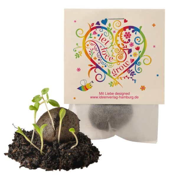 10x "Let love grow" Samenbomben