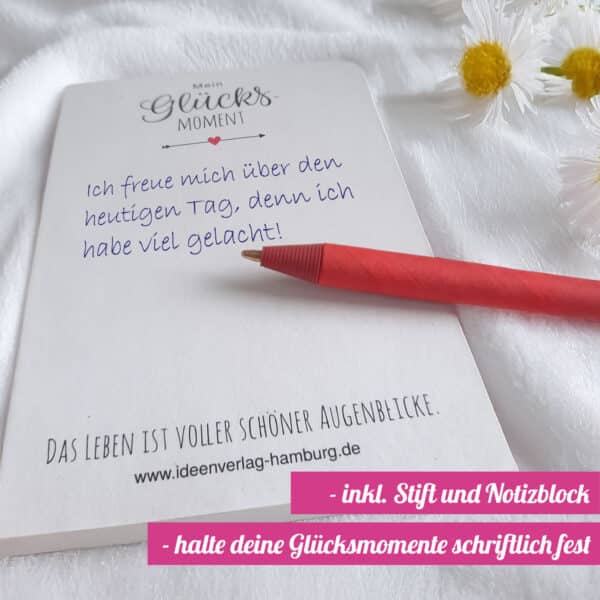 "Glück" Gedankenglas