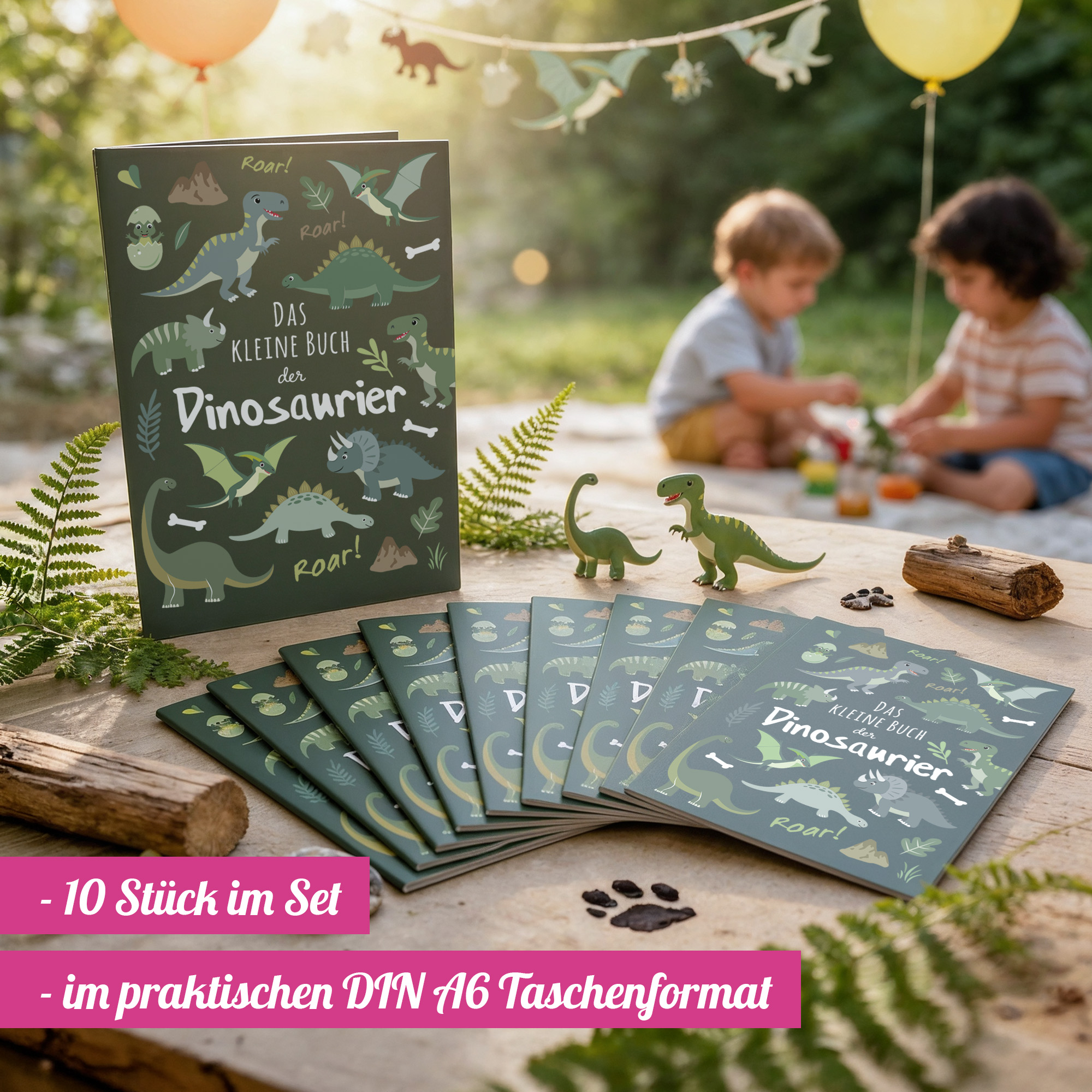 10x "Dinosaurier" Mitmachbücher