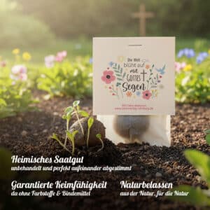 Blühsegen Samenbomben als nachhaltiges Geschenk zur Taufe